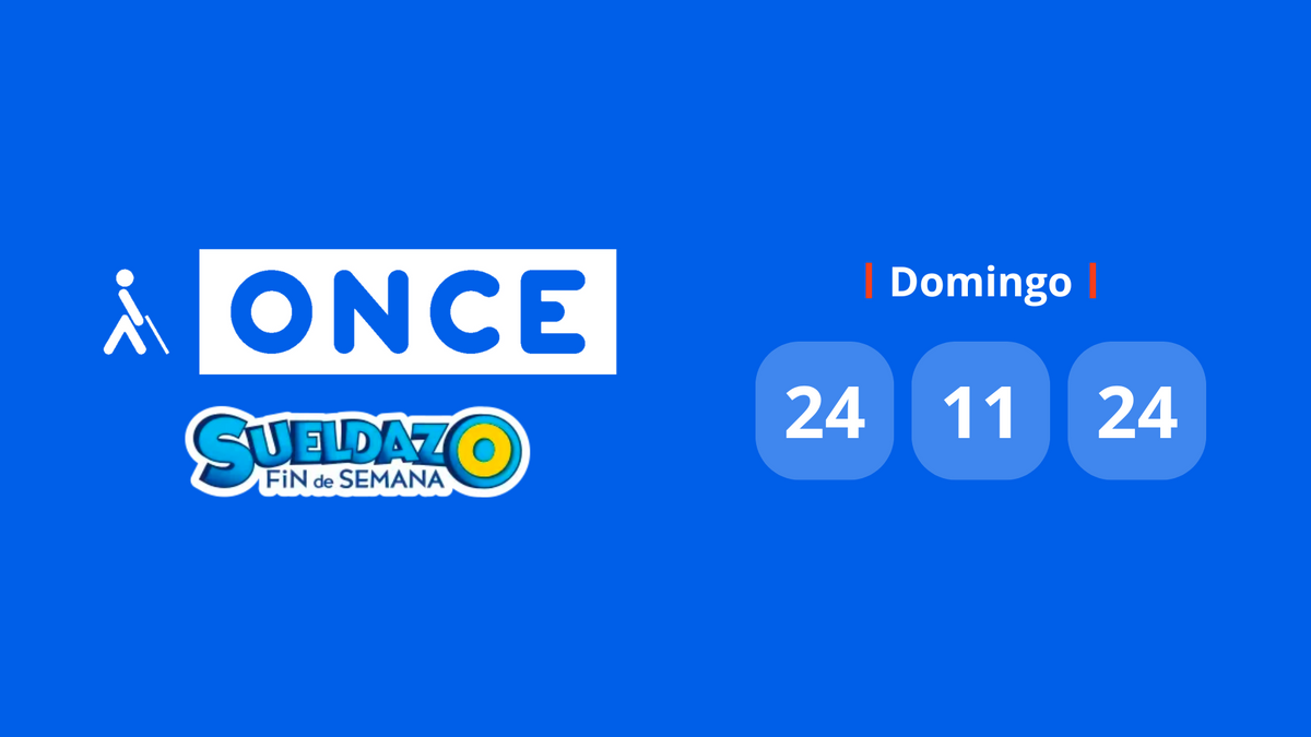 Resultado Sueldazo de la ONCE: comprueba el número premiado hoy domingo 24 de noviembre de 2024