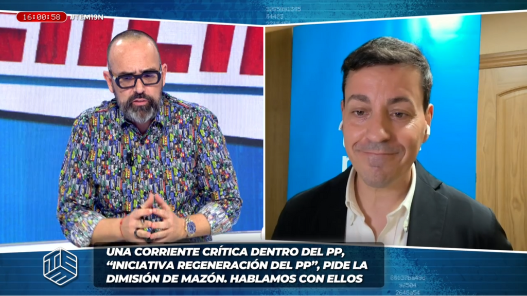 José Luis Bayo, portavoz de 'Iniciativa Regeneración del PP', sobre Mazón: "No puede seguir ni un minuto más"