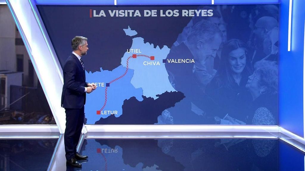 El mapa de la jornada de visitas de los reyes este martes: así les recibieron en Valencia y Letur