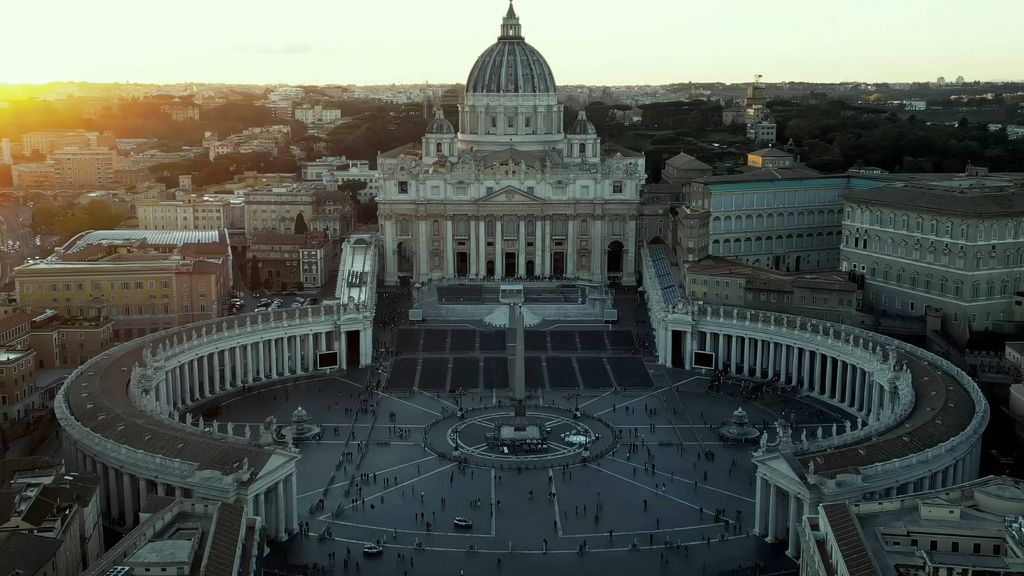 Imagen de archivo del Vaticano, que ha utilizado la IA para crear  una réplica de la Basílica de San Pedro