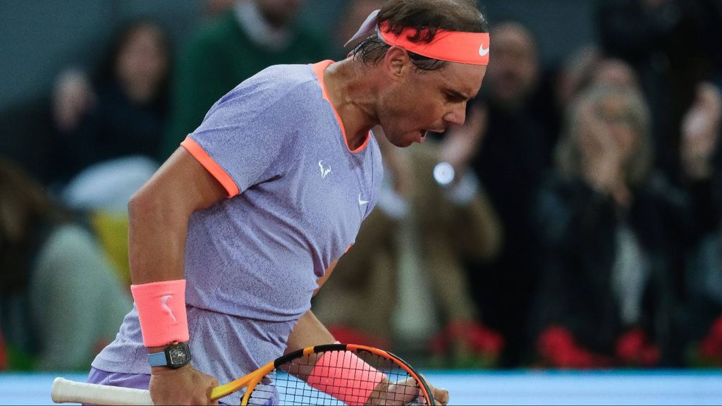 Rafa Nadal celebra un punto