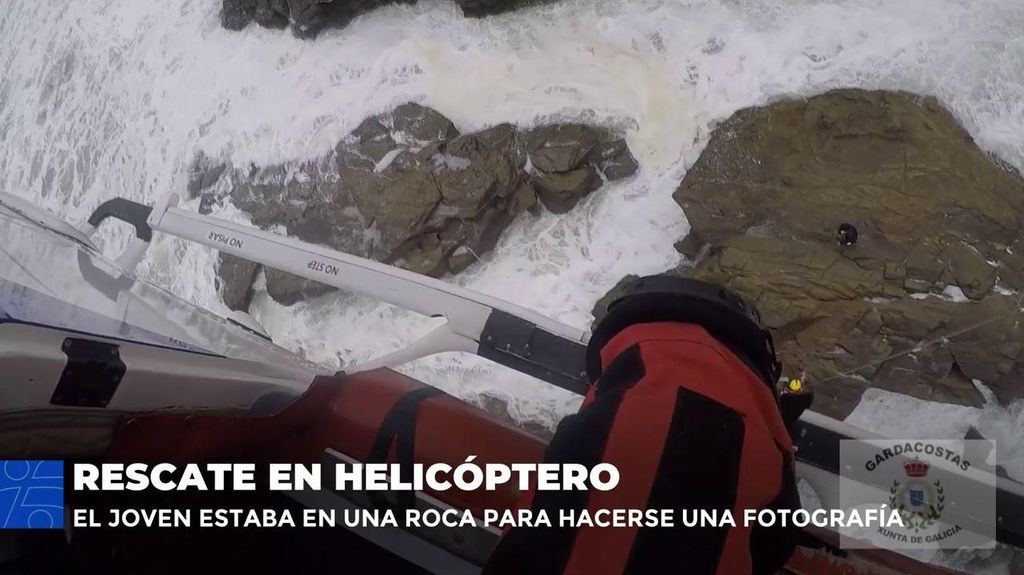 Un hombre que se quedó aislado en unas rocas en Foz, Lugo, tendrá que pagar su rescate