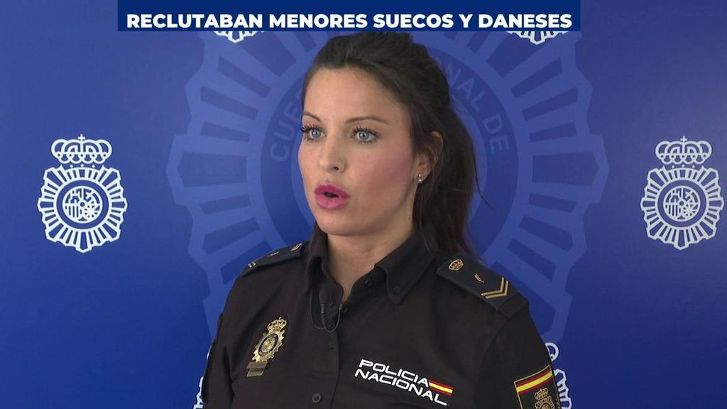 Ana Ramón, portavoz de la Policía Nacional, explica los detalles de la operación