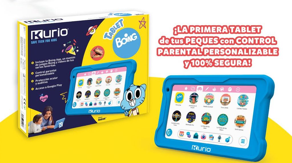 BOING TABLET KURIO con control parental para niños