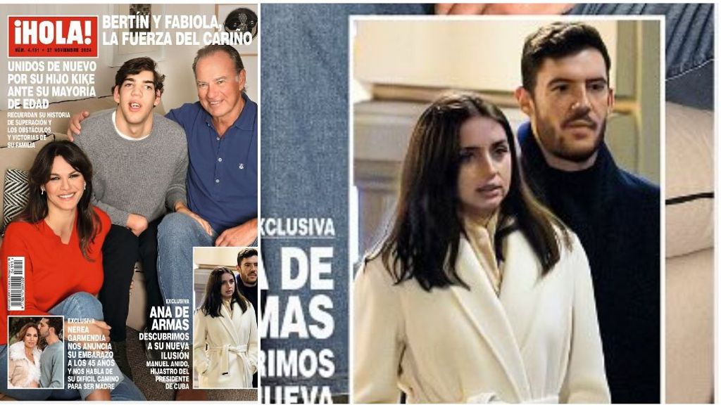 Fotografía de Ana de Armas con Manuel Anido en Madrid