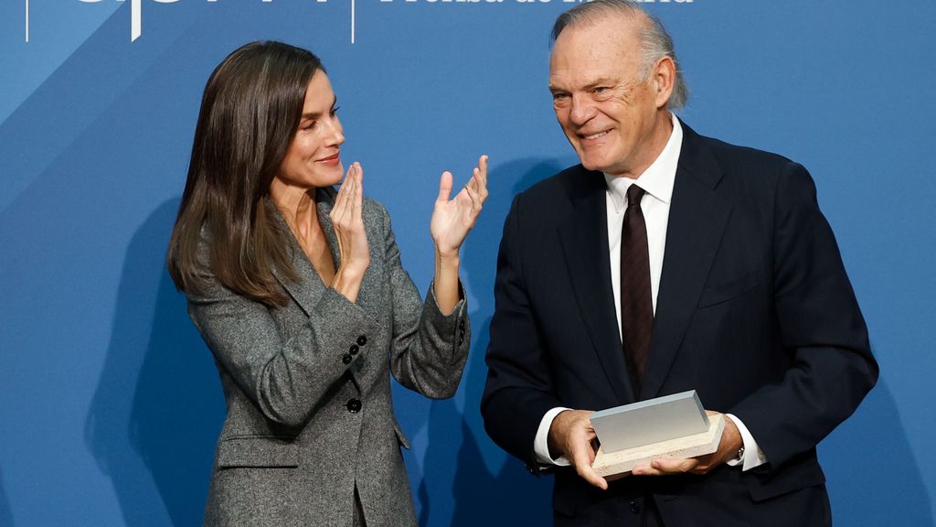 La reina Letizia y Pedro Piqueras este 20 de noviembre.