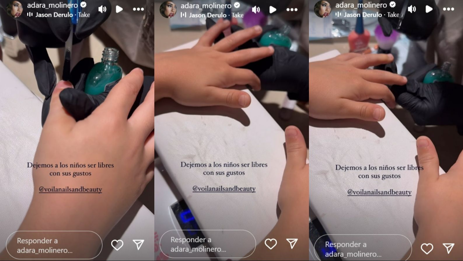 Adara Molinero defiende el derecho de Martín a hacerse la manicura