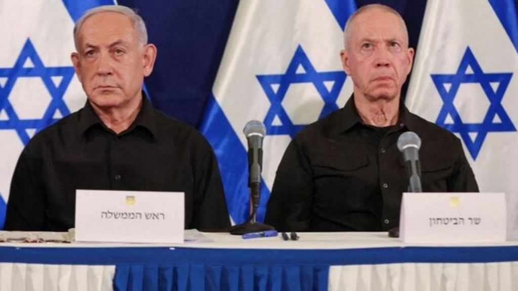 Benjamin Netanyahu y su exministro de Defensa, Yoav Gallant