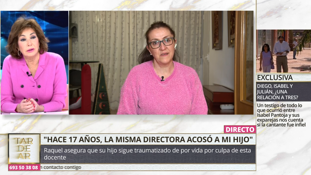 Raquel, madre de uno de los muchos niños acosados por su directora del colegio: "Ha tenido secuelas durante 10 años..."