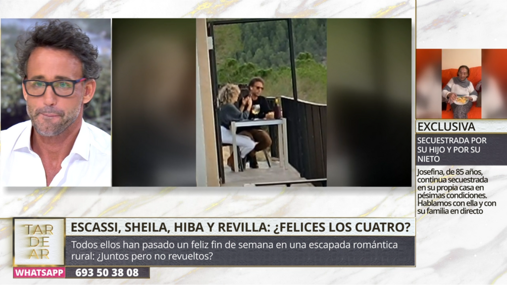 Álvaro Escassi desmiente el supuesto encuentro a cuatro con Hiba Abouk, Revilla y Sheila en Albacete: "Pura casualidad..."