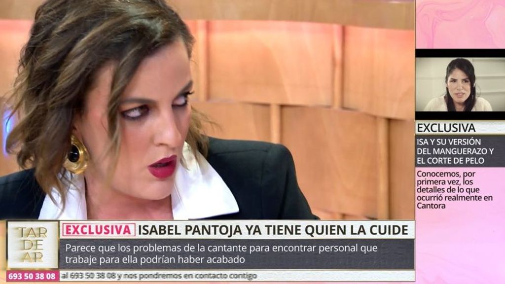 Leticia Requejo desvela que Isabel Pantoja ya tiene a un cuidador