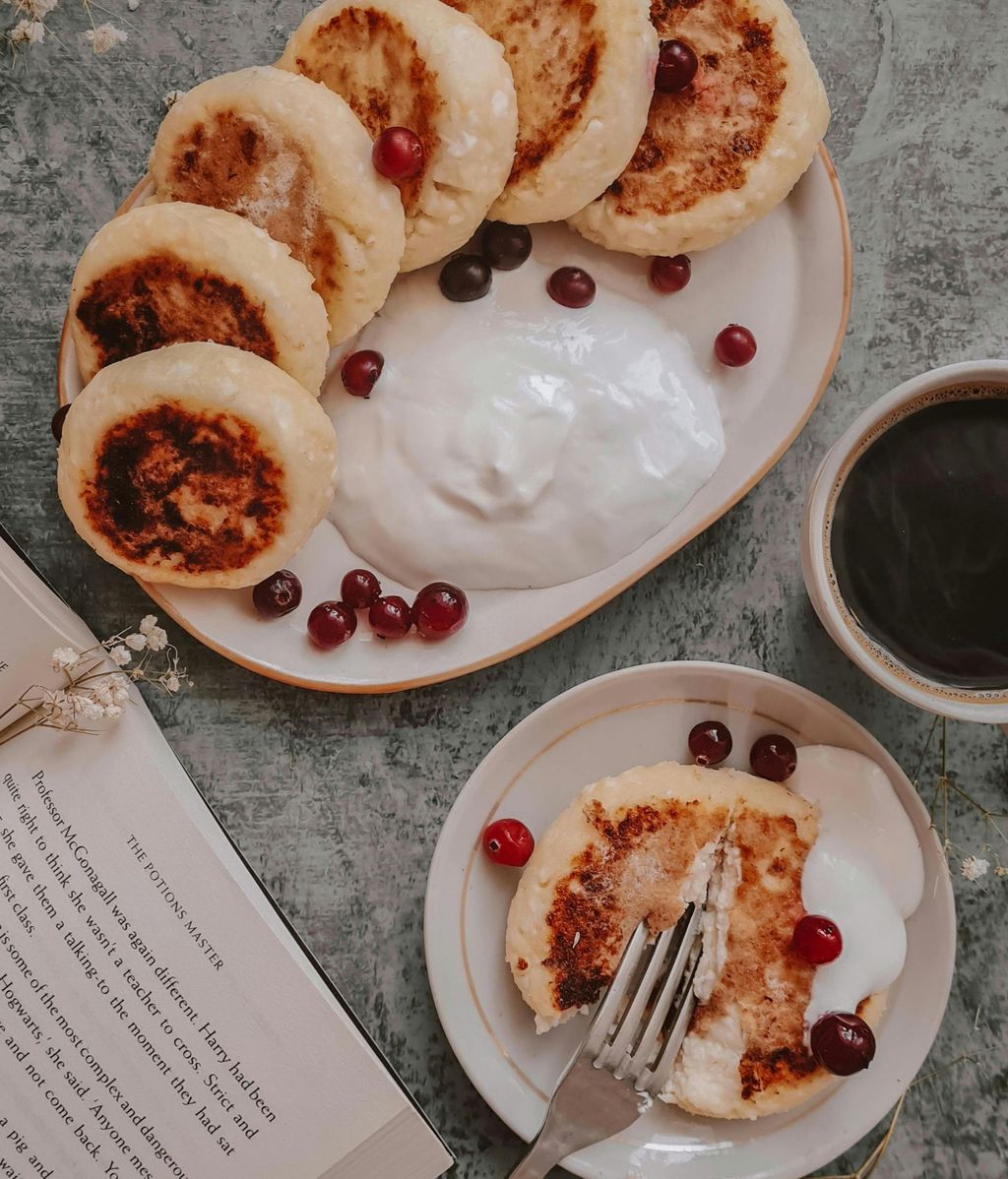 Tortitas con arándanos