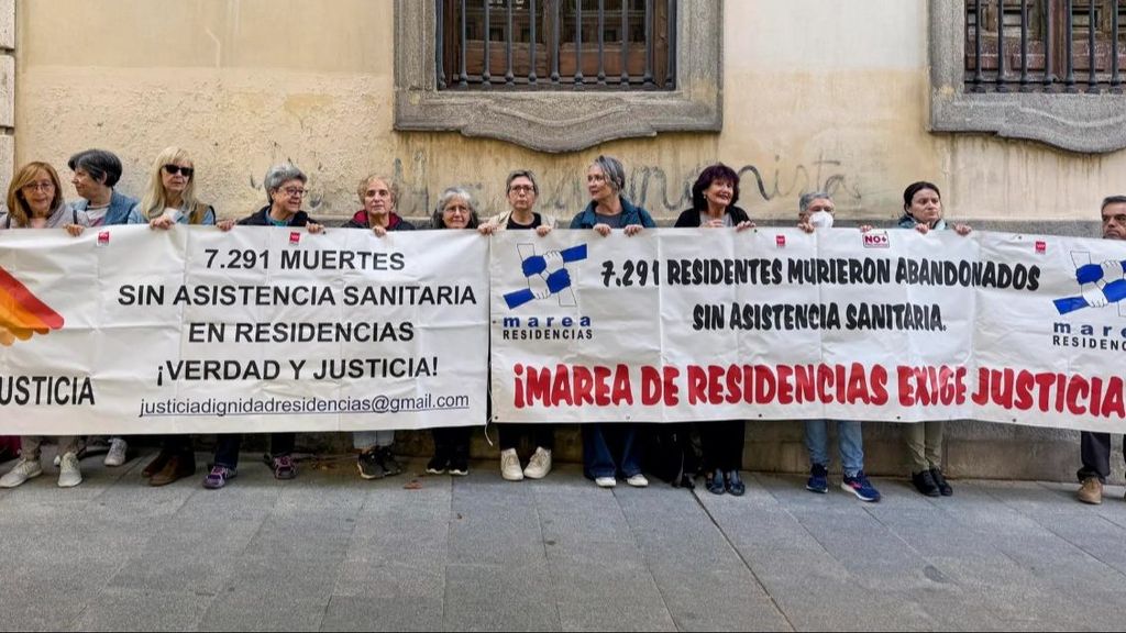 Marea Residencias durante una manifestación