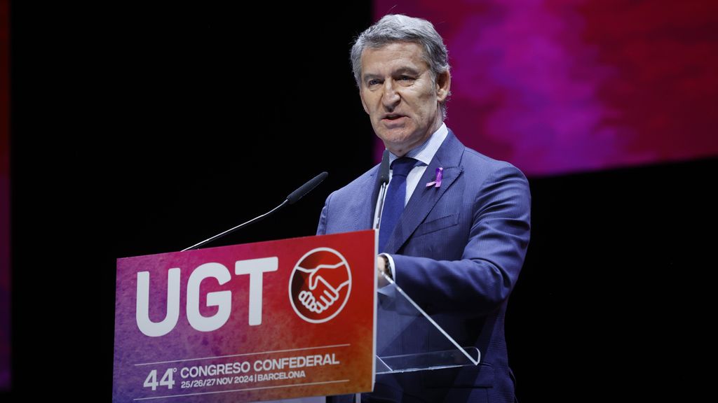 Alberto Núñez Feijóo sorprende al dar un discurso en el congreso confederal de UGT: "Pudiera parecer que juego fuera de casa"