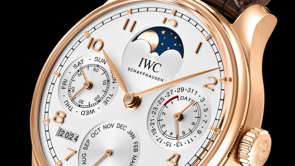 Detalle del IWC Portugieser Calendario Perpetuo