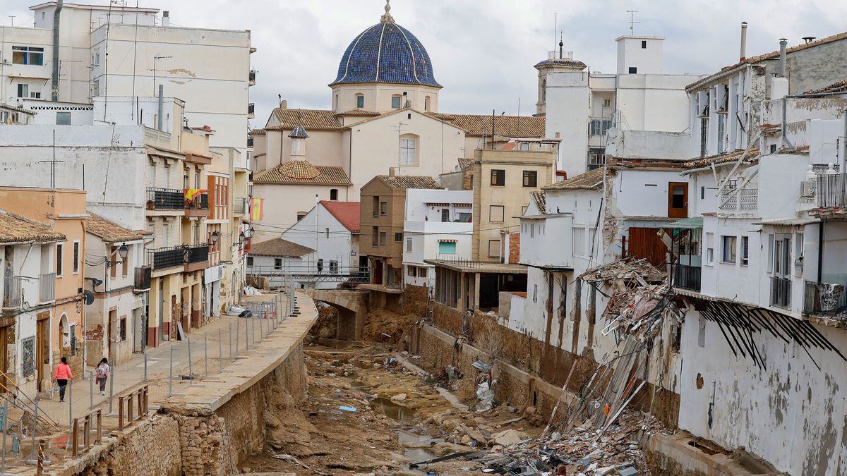 Imagen de algunos de los destrozos provocados por la DANA en Chiva