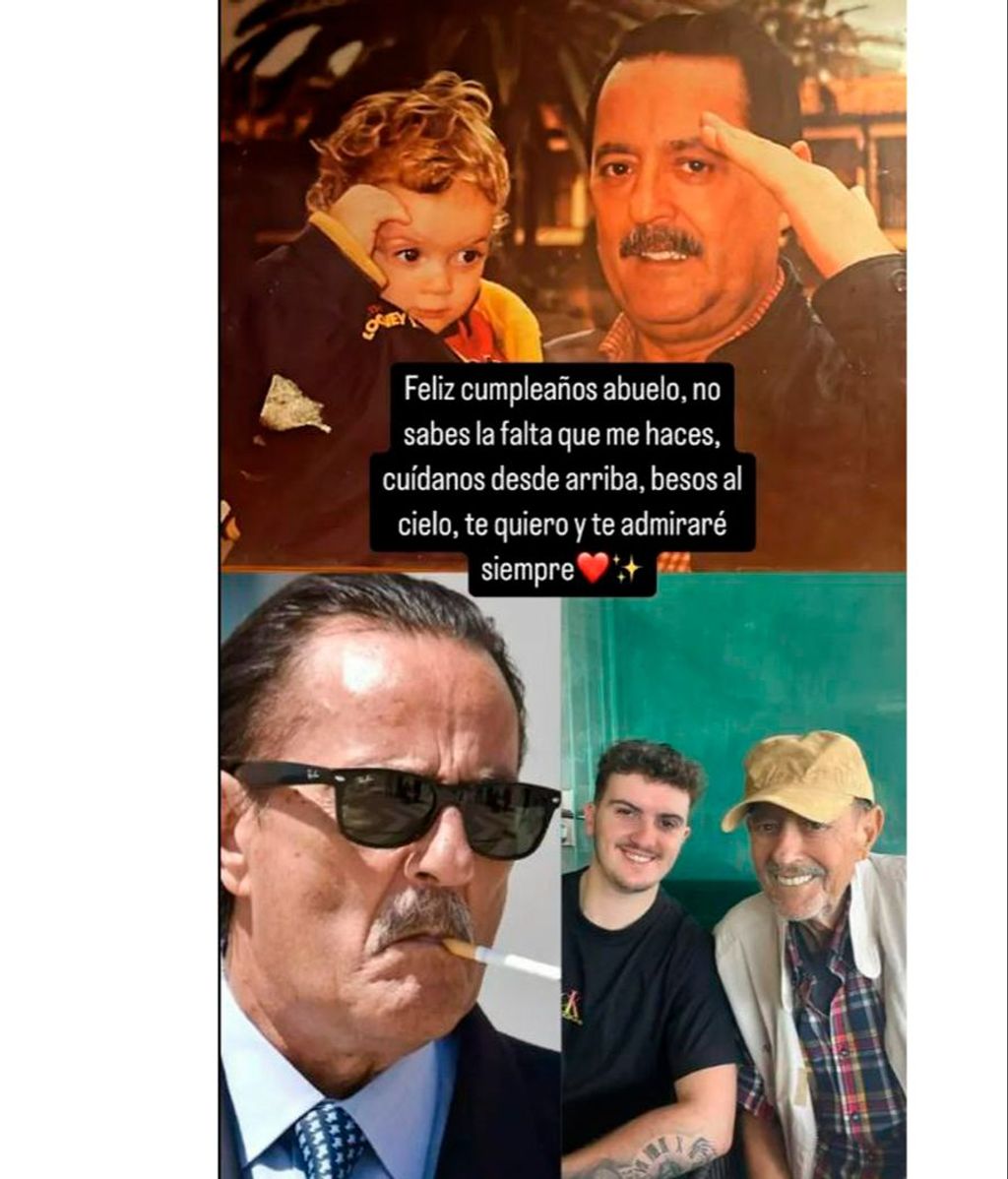 La felicitación de Fran Redondo a su abuelo Julián Muñoz en el día que cumpliría años