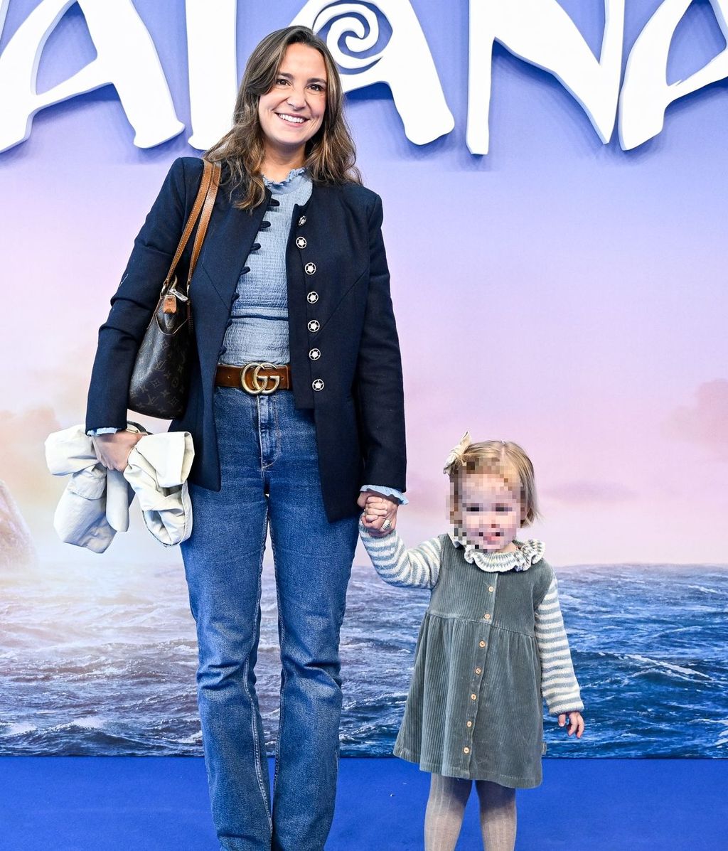 Marta Pombo con su hija