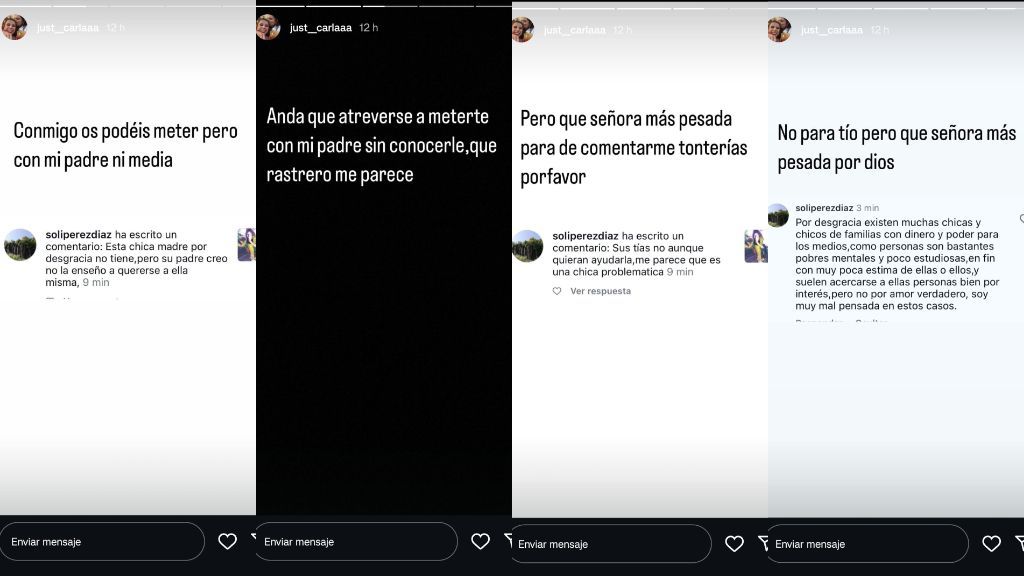 Así ha defendido Carla Vigo a su padre tras las críticas