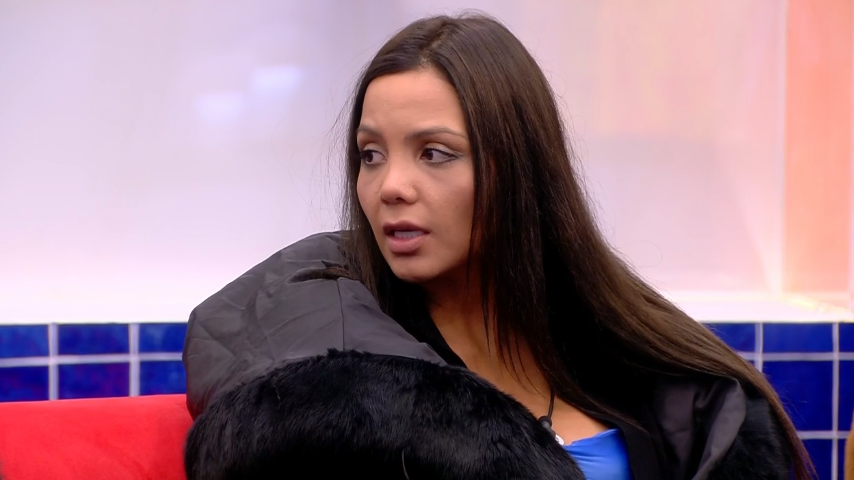 Daniela durante la publi