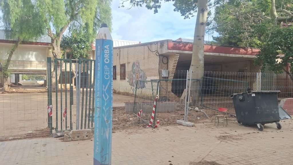 El CEIP de Orba ha quedado destrozado por la dana