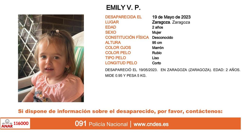 Emily V. P., desaparecida en Zaragoza