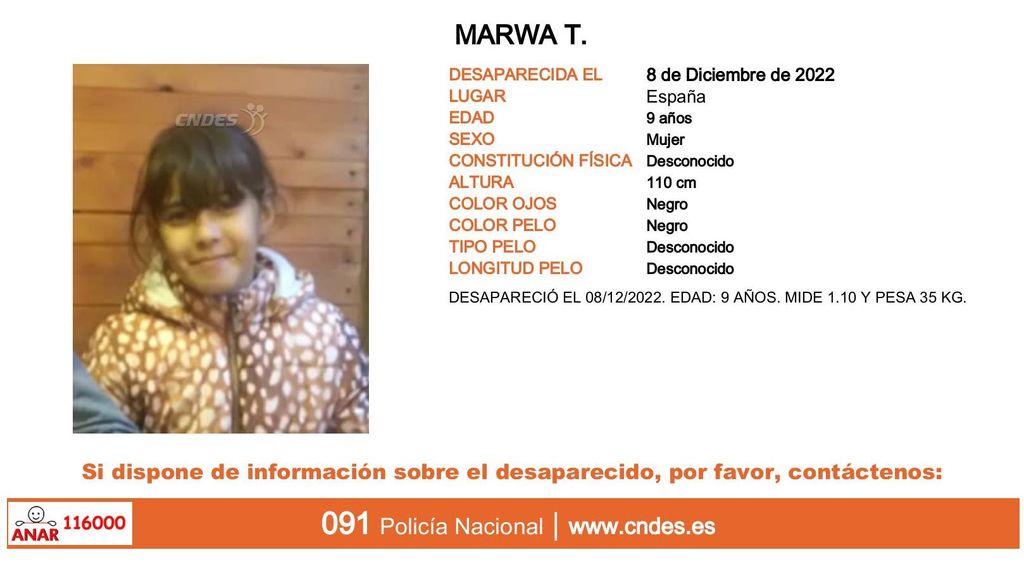 Marwa T., desaparecida en España