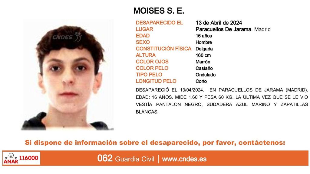 Moises S. E., desaparecido en Paracuellos de Jarama (Madrid)