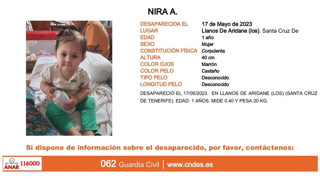 Nira A., desaparecida en Los Llanos de Ariadne, en Santa Cruz de Tenerife