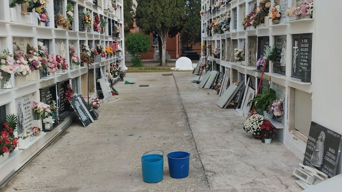 Tumbas profanadas en el cementerio municipal de Utrera