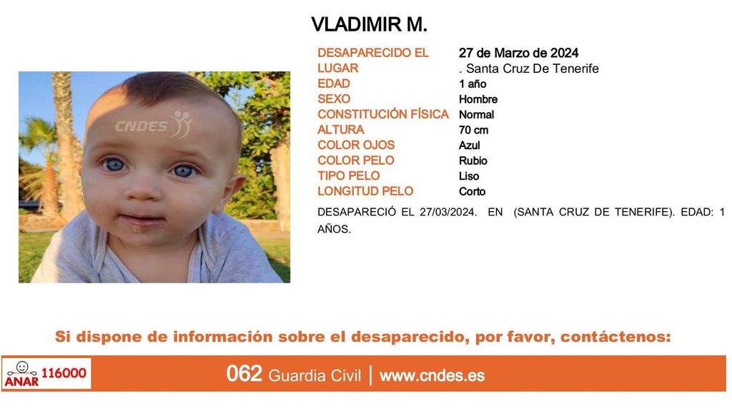 Vladimir M., desaparecido en Santa Cruz de Tenerife