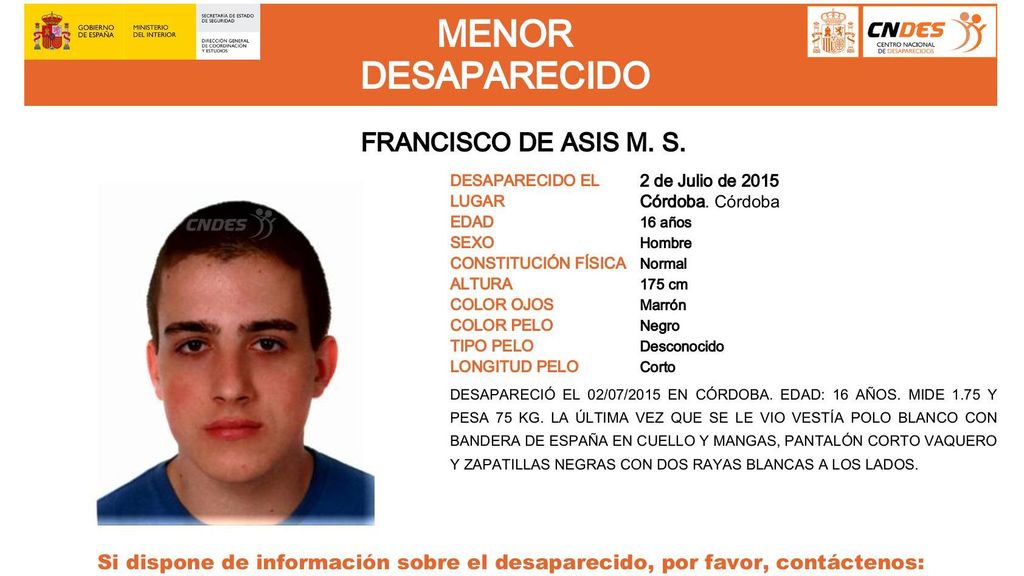 Francisco de Asis M.S., desparecido en Córdoba