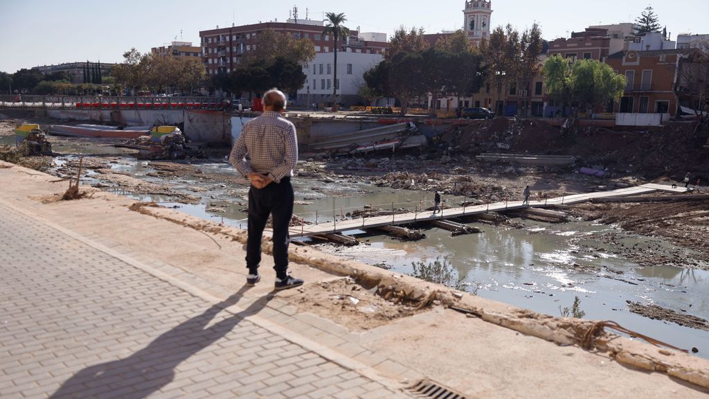 Abren el puente provisional construido por el ejército en Picanya