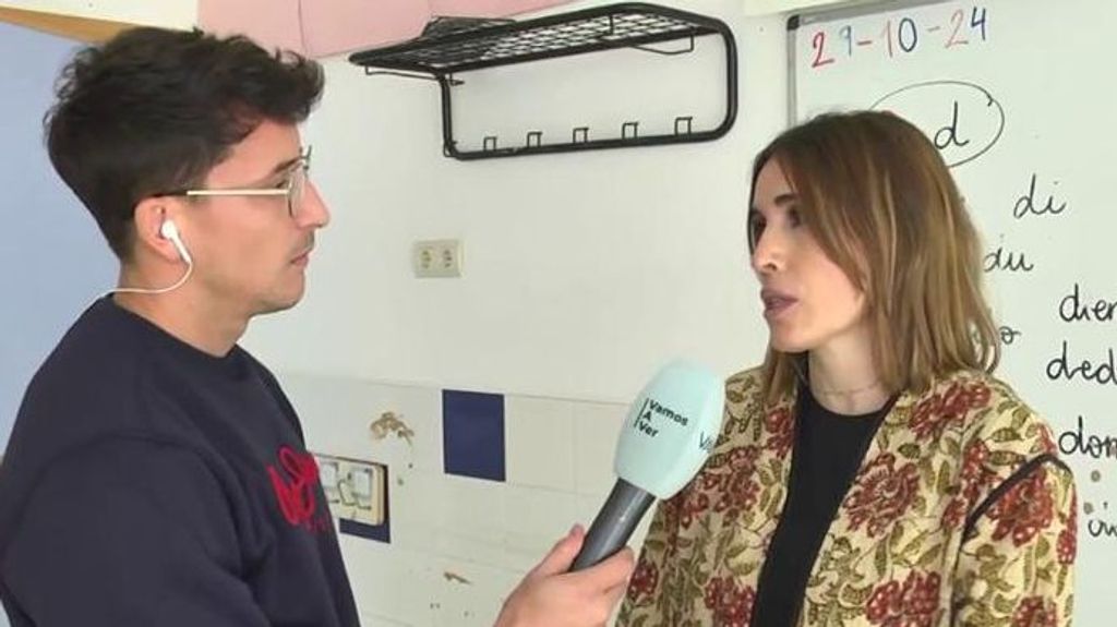 María, gerente de un colegio afectado en Catarroja, en 'Vamos a ver'.