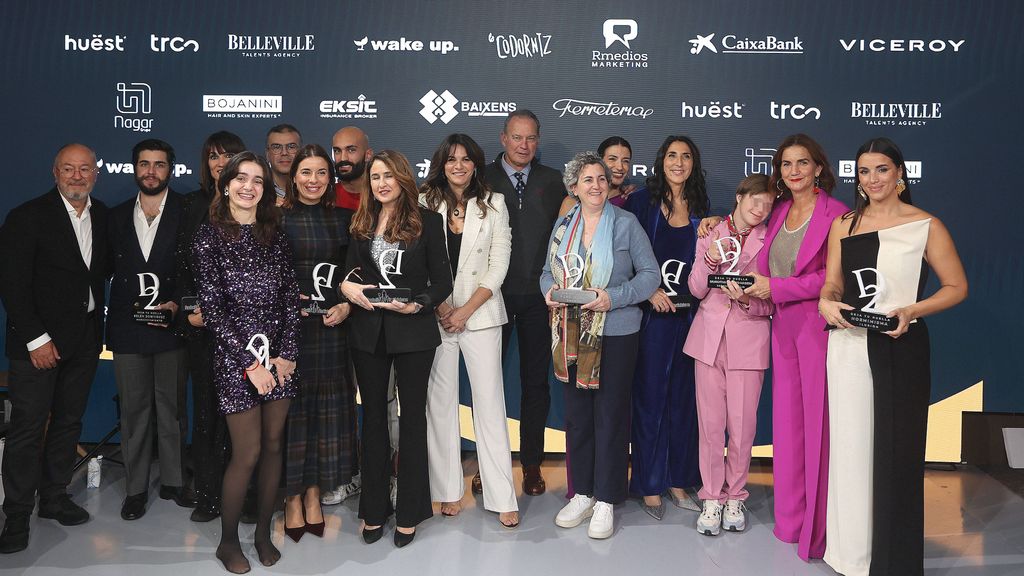 Bertín y Fabiola, junto a todos los premiados