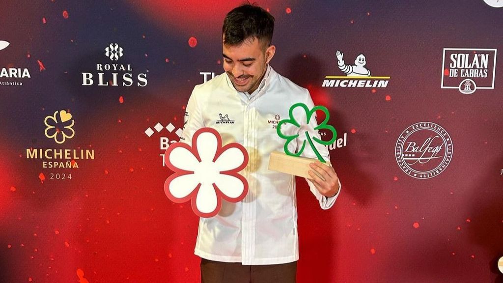 Carlos Casillas tras la gala Michelín 2024, en la que recibió una estrella verde, y también una estrella Michelín