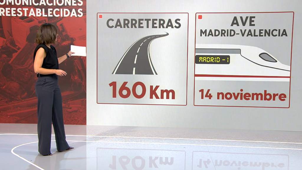 ¿Cómo se encuentran las carreteras y los trenes un mes después de la DANA?