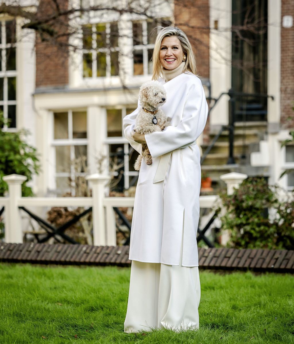 El look 'total white' de Máxima de Holanda