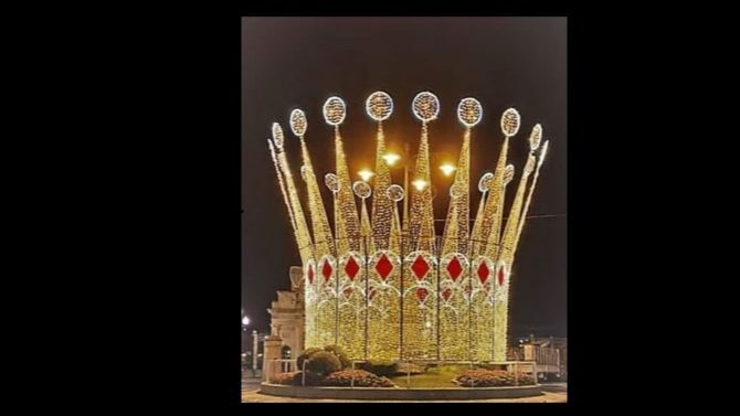 El homenaje de la localidad de Marín a la princesa Leonor esta Navidad: una corona de luces en su honor