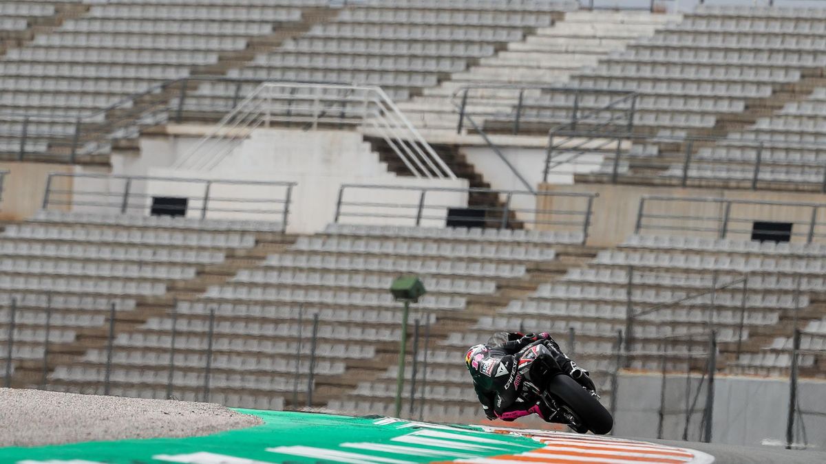 Archivo - Tony Arbolino of the Liqui Moly Intact GP of the Moto2 category in action during a training session celebrated at Circuito Ricardo Tormo on february 25, 2021, in Cheste, Valencia, Spain.