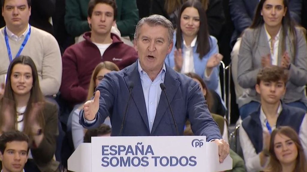 Alberto Núñez Feijóo, a Pedro Sánchez: "Aguanta Pedro porque te vamos a echar"