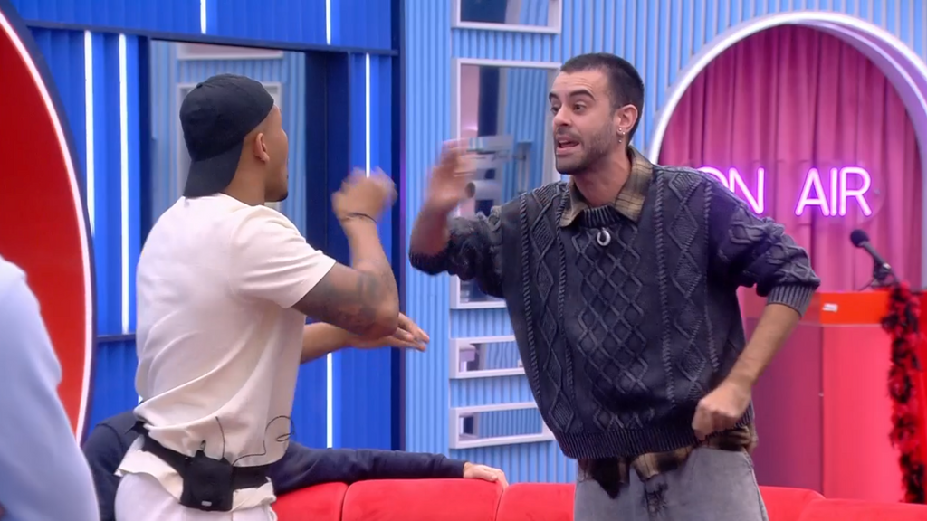 Adrián en su discusión con Ruvens de Gran Hermano