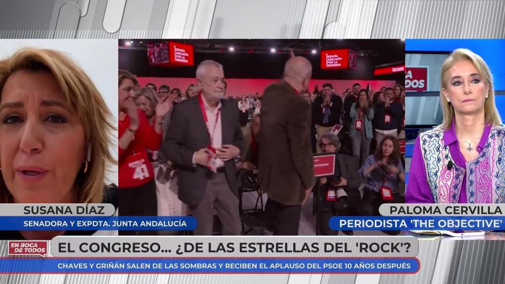 El choque entre Susana Díaz y Paloma Cervilla: "Me parecen términos impropios de ti"