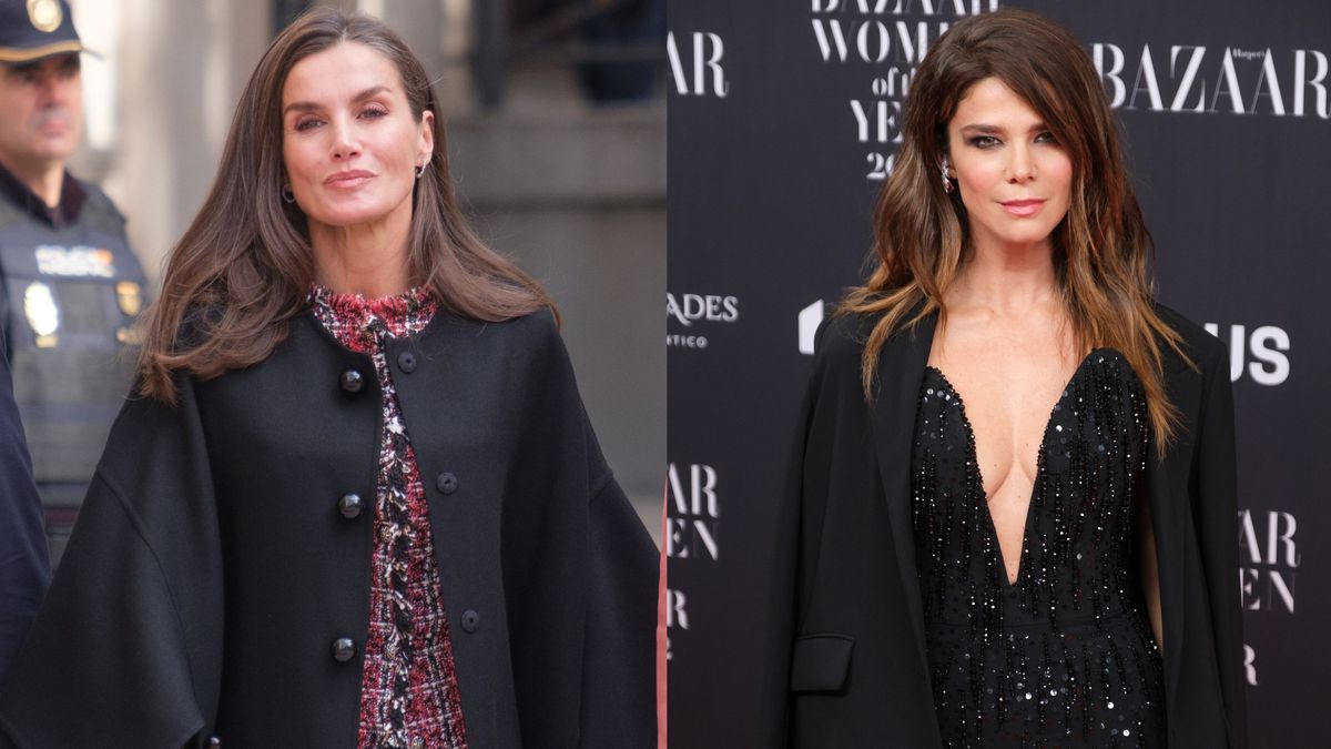 La reina Letizia y Juana Acosta, en un montaje fotográfico