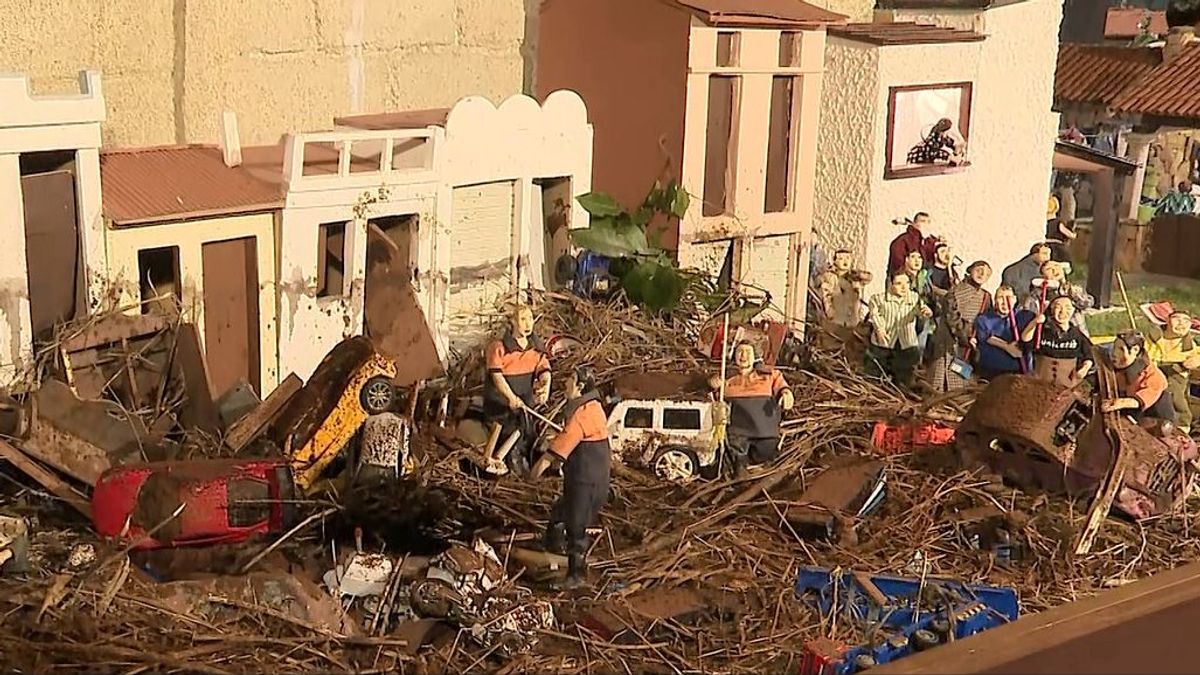 Las inundaciones de Valencia están presentes en el Belén de Valga de este 2024