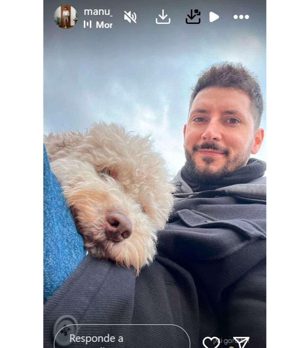 Así ha sido el emocionante reencuentro de Manu Lombardo con su perro