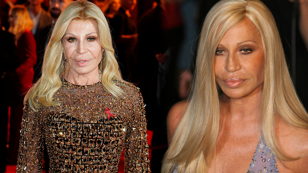 El cambio de Donatella Versace año tras año (Fotomontaje con imágenes de Cordon Press)