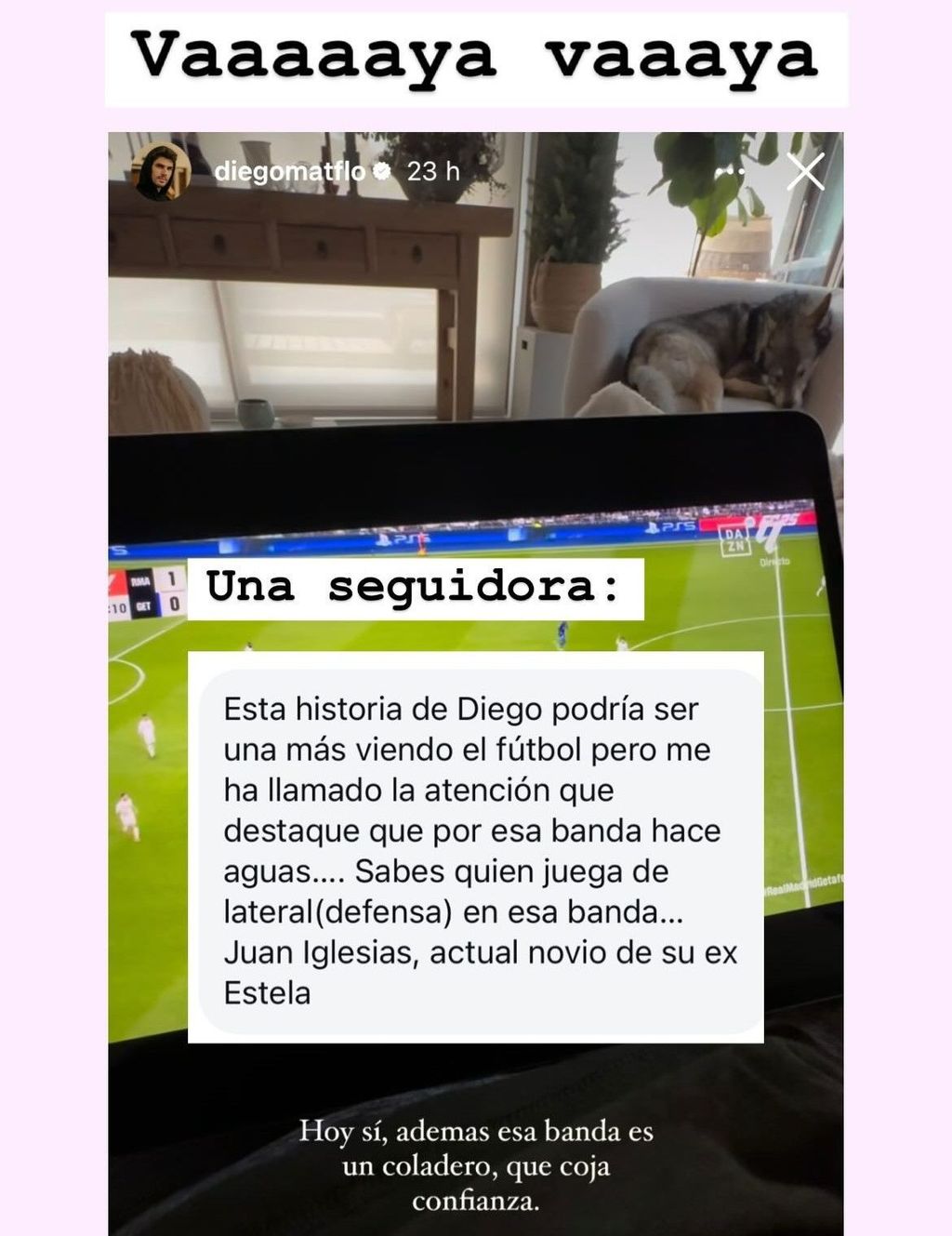 El comentario con el que Diego Matamoros habría atacado al novio de Estela Grande