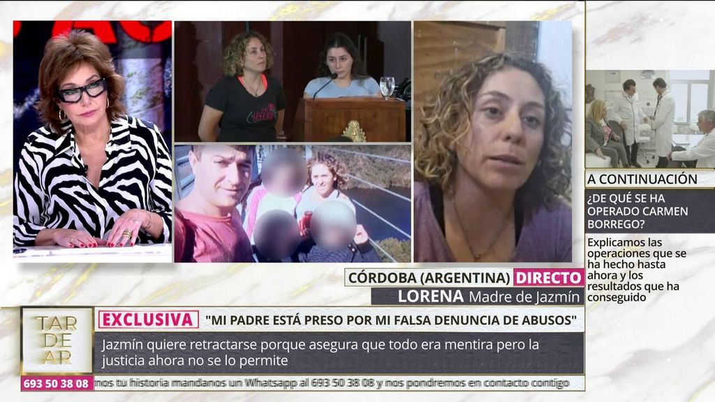 La entrevista completa de Lorena, madre de Jazmín, en 'TardeAR'