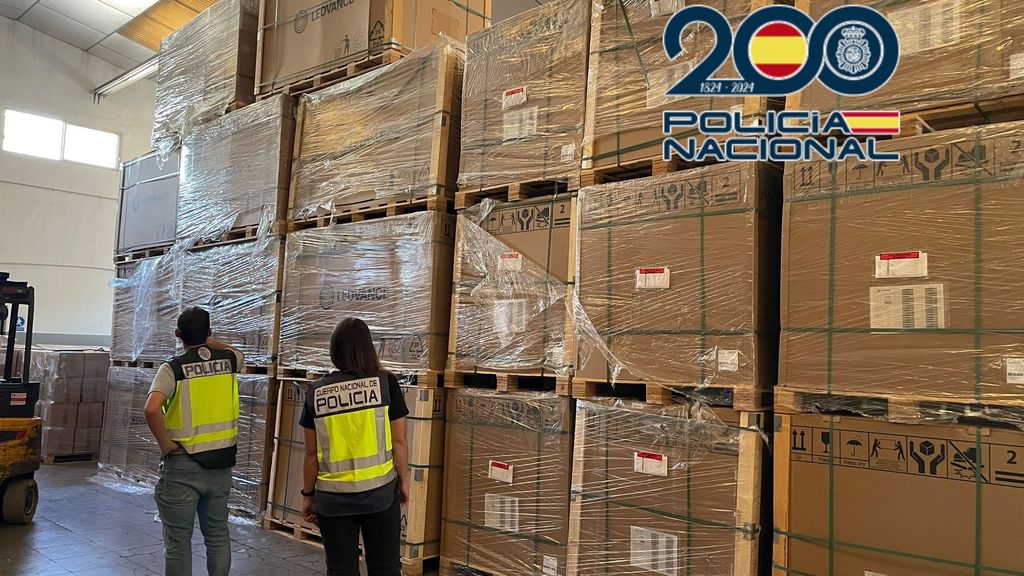 La policía ha recuperado parte del material estafado